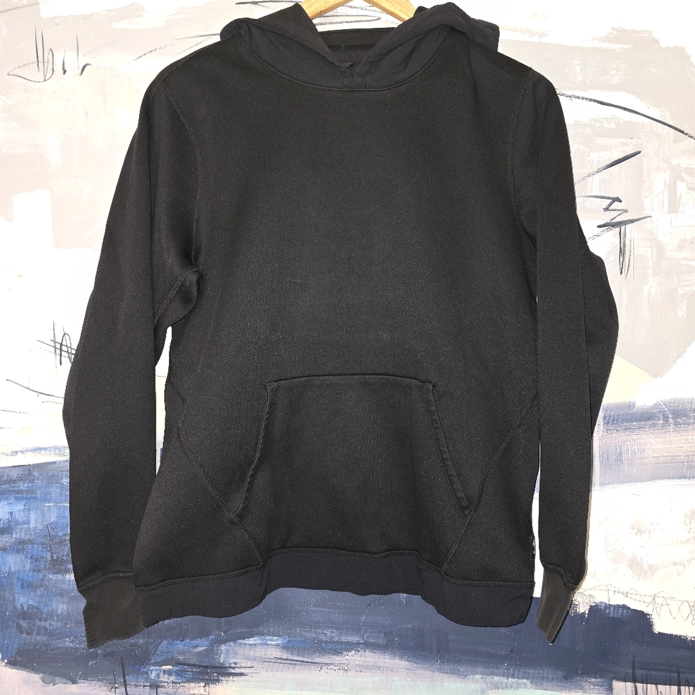Reigning Champ Black Nylon Hood Hoodie Size Small Pre Owned